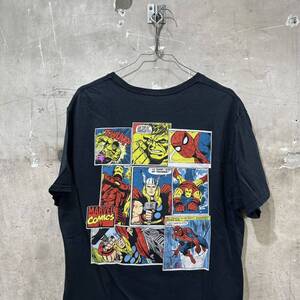 US古着マーベル スパイダーマン アイアンマン ハルク Tシャツ