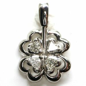 可動式!!《Pt900 天然ダイヤモンドペンダントトップ》U 2.4g 0.33ct pendant diamond jewelry ジュエリー EA5/EA5