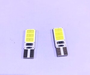 24V用　【性能UP－新型】　T10 LED 両面COB ポジション ホワイト　超スリムタイプ 2個セット　トラック デコトラ ダンプ バス 大型車用