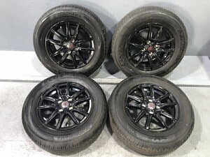 8.5分山程(WS6F011)SEIN STREET 14ｘ5.5J 4穴 100 +43 + YOKOHAMA ECOS ES31 195/65R14 89S 2019年 夏タイヤ 送料無料