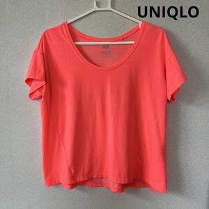 ★UNIQLO(ユニクロ) エアリズム　Tシャツ ピンク★