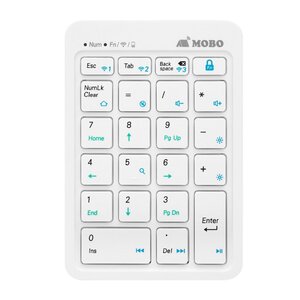 テンキーパッド MOBO Tenkey Pad 2 Duo ホワイト Win Mac対応 有線 無線 Bluetooth