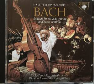 【希少】CD(#372) Carl Phillip Emanuel BACH : Sonatas for viola da gamba