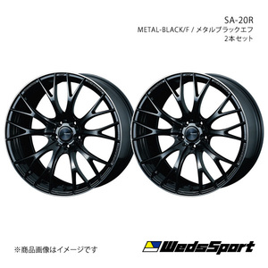 WedsSport/SA-20R スカイラインクロスオーバー J50 アルミホイール2本セット【19×8.5J 5-114.3 INSET45 METAL-BLACK/F】0072785×2