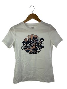 HERMES◆HERMES エルメス カルトゥッシュ/Tシャツ/38/コットン/WHT/2e4613du//