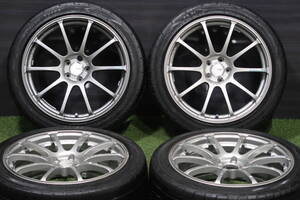 ＜大人気!ADVAN Racing＞アドバンレーシング RS 18in 7.5J+48 PCD100 225/45R18 BRZ レガシィ インプレッサ 86 プリウス ホイールのみOK