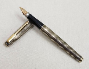 万年筆 PARKER USA パーカー シルバー? ペン先585 14K 銀製? STERLING VERMEIL 文房具 筆記具 送料全国一律300円