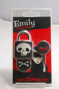 ◆希少未開封品◆Emily the Strangeエミリー・ザ・ストレンジ skull deadlock 南京錠 5015