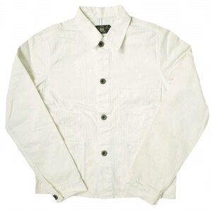 RRL ダブルアールエル Cotton Herringbone Paint Splatter Chore Jacket コットンヘリンボーンペイントチョアジャケット 1 WHITE Double RL