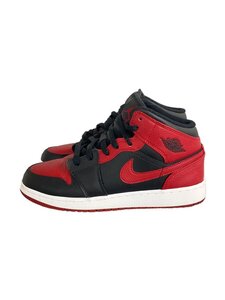 NIKE◆AIR JORDAN 1 MID (GS)_エアジョーダン 1 ミッド (GS)/24cm/RED