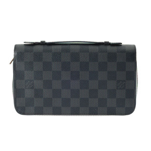 銀蔵 中古 LOUIS VUITTON ダミエグラフィット ジッピー XL トラベルケース N41503 黒/グレー ダミエグラフィットキャンバス 長財布ランクAB