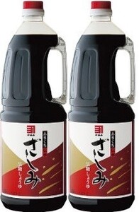 鹿児島の甘い醤油 かねよ あまくちさしみ（黒糖入り）1.8リットル入り２本セット