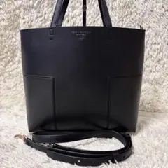 極美品 トリーバーチ 2WAY ショルダーバッグ ペリー レザー ブラック