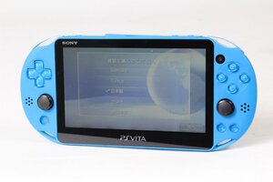 ●１円～ SONY/ソニー 〇 PSVITA 本体 PCH-2000 Wi-Fiモデル アクアブルー 動作品 〇 #1257