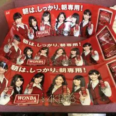 AKB48  自販機張り広告　ワンダ　非売品