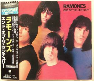 【 1998年国内再発盤 廃盤 帯＆解説付き 盤面美品 WPCR-1810 】 RAMONES / End Of The Century 