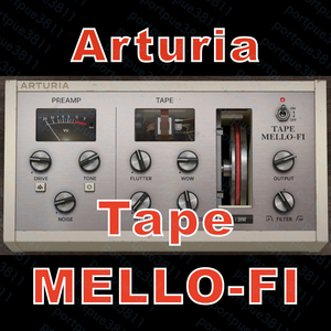 正規品 Arturia Tape MELLO-FI LoFi テープエミュレーション ビンテージローファイ ダウンロード版 未使用 Mac/Win