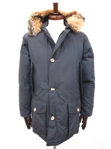 美品【WOOLRICH ウールリッチ】USA製 8243TO コヨーテファー アークティックパーカ フード付ダウンコート(メンズ) XS ネイビー系□17MW3258