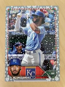 MJ・メレンデス パラレル TOPPS 2023 MLB HOLIDAY H110 metallic parallel MJ Melendez ロイヤルズ ROYALS