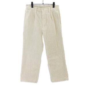 Porter Classic ポータークラシック コーデュロイパンツ 刺繍 CORDUROY STRAIGHT PANTS 日本製 アイボリー M 20019795