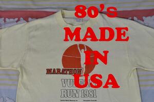 80’ｓ マラソンTシャツ 12837c USA製 ビンテージ 00 90 70