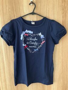 【タグ付き新品】mezzo piano メゾピアノ 半袖Tシャツ キッズ ネイビー