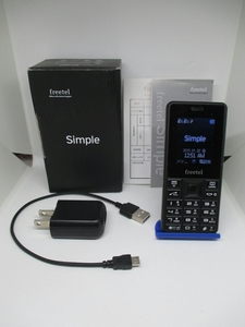 ● 中古品 ● SIMフリー ● freetel FT142F simple ブラック ● 希少 ●④●