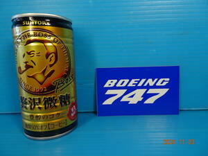 ⑲【超格安２００円！】『BOEING　７４７　ステッカー（長さ約９，５ｃｍｘ巾約５，７ｃｍ）♪』