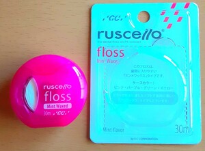 GC ルシェロ フロス ミントワックス ピンク 極細繊維 歯間 デンタルケア オーラルケア 歯磨きグッズ ruscello floss プラーク除去