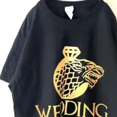 ギルダン WEDDING COMING Tシャツ ブラック 黒 古着