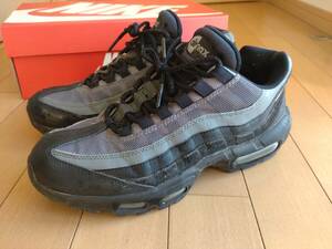 ナイキ エアマックス95 エッセンシャル 黒/グレー 25.5cm NIKE AIR MAX 95 ESSENTIAL BLACK GREY