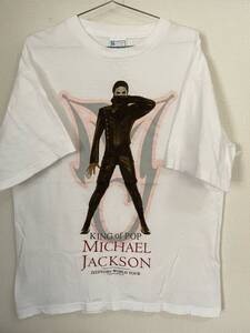 90s Michael Jacksonマイケルジャクソン VINTAGE Tシャツ 1995 白 XL Madonna hip hop WU TANG 2PAC snoop fear of god MOTOWN KANYE WEST