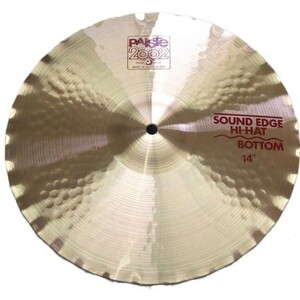 パイステ ハイハットシンバル ボトム 14インチ 2002 Sound Edge Hi-Hat BOT 14\” PAISTE