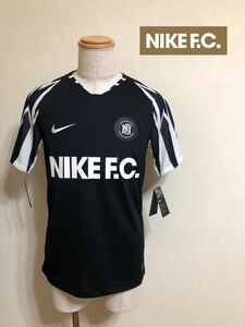 【新品】 NIKE FOOTBALL ナイキ FC ユニフォーム サッカー ウェア トップス ブラック サイズL 半袖 黒 AJ0783-010