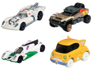 MATTEL HOTWHEELS マテル ホットウィール バズライトイヤー ミニカー 4個セット トイストーリー フィギュア 日本未発売