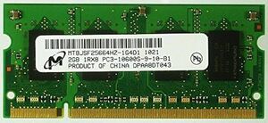 #027 PC3-10600S 2GB×1枚　MT8JSF25664HZ-1G4D1 ジャンク品