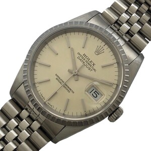 ロレックス ROLEX デイトジャスト 16220 アイボリー SS 腕時計 メンズ 中古