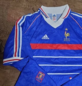 値下げ交渉 1998-99年 フランス代表 ONE STAR adidas HOME MADE IN UK 検/ FIFA WC 98 WORLD CUP FRANCE ZIDANE ワールドカップ ジダン Y2K