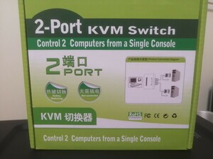 KVM 4K.2K対応PC切替器 手元切替スイッチ付き KVM 21UHB-C2.0