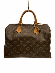 LOUIS VUITTON◆1)スピーディ30_モノグラム・キャンバス_BRW/PVC/BRW/総柄