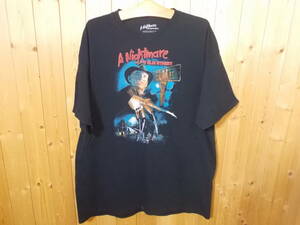 e540◆A Nightmare ON ELM STREET Tシャツ◆2XL 古着 エルム街の悪夢 Tシャツ 映画Tシャツ ムービーTシャツ ホラー フレディ 送料360円 6D