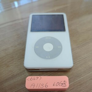 〈639〉iPod classic A1136 60GB 第5世代 本体のみ中古　
