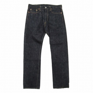 美品 フルカウント FULLCOUNT MVP別注 STRAIGHT LEGS 5P JEANS 1108A-1 ジーンズ ストレート デニム セルビッチ パンツ ジーパン 33×32