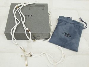 1A2037■新品 END レザーループタイ エンド