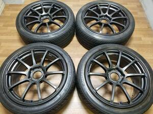 【希少】18インチ 8.5J +50 PCD114.3 ADVAN Racing RS バリ溝 WRX STI VAB GVB GRB S4 VAG GVF GRF GDB レヴォーグ GRヤリス FD2 DC5 RZ GT