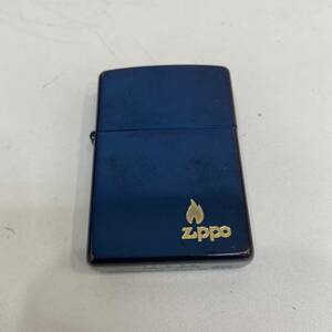 【TC1113】Zippo ジッポ 20446 サファイアブルー 着火未確認 火花確認済み 着火具 喫煙具 趣味 コレクション