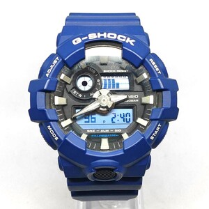 1円～■ CASIO カシオ G-SHOCK Gショック 5522 GA-700 WR20BAR 腕時計 ブルー 稼働品 【5787】ケース有