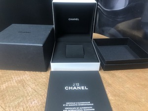 シャネル J12 純正 箱 ウォッチ ボックス Watch Box ケース Case 白 ホワイト WH 正規品 時計 付属品 CHANEL