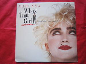 ■マドンナ（MADONNA）■　Who’ｓ　That　Girl　オリジナルサウンドトラック　■　 US盤LPレコード 　