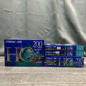 7907 未使用品 Victor ビクター VHS HG ビデオテープT-200HGK5 1パック/2T-210HGK 1パック/T-140HGK 2本